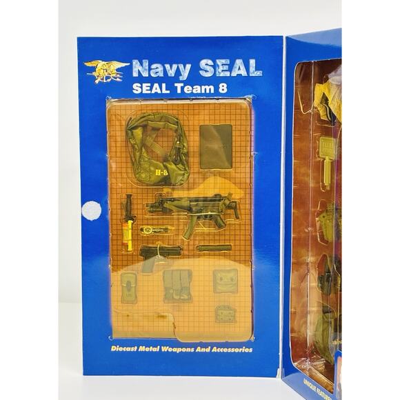 Bbi Elite Force 1:6 Navy Seal Team 8 "Shark" 12" Figure 34221 New - Picture 4 of 9